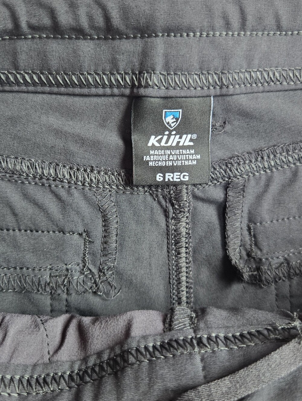 Kuhl Women's Hiking Pants Black Cargo Roll Up-Size 6 - Picture 2 of 9